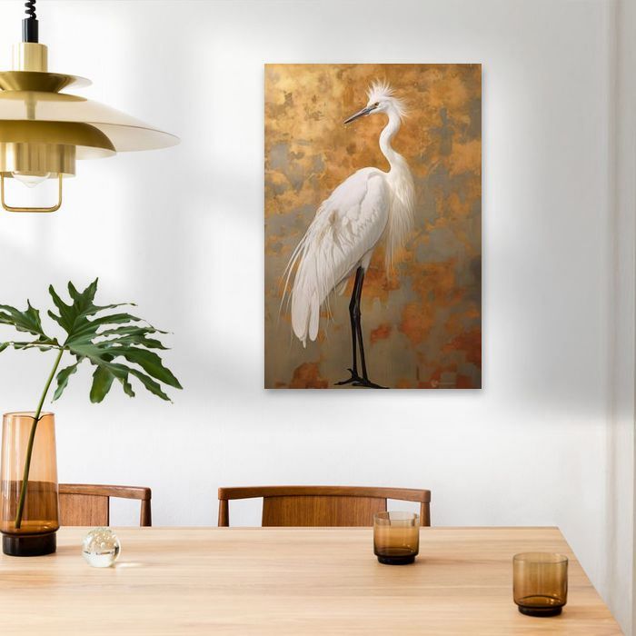 Kraanvogels liefde Sfeer aan de Muur